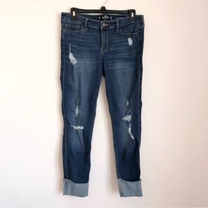 Hollister Low Rise Super Skinny Cropped Jeans